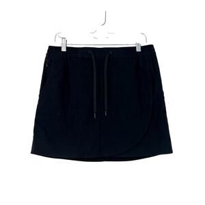 Eddie Bauer Black Elastic Drawstring Waist w/ Pockets Athletic Skort Size M